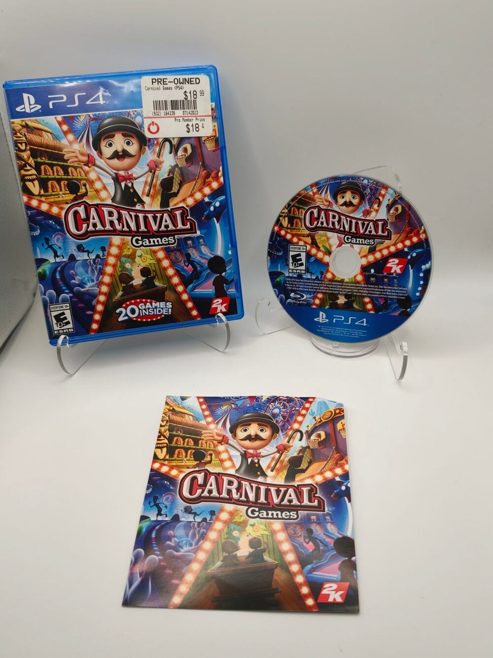 Carnival Games (PS4) CIB Complete W/ Manual - Tested